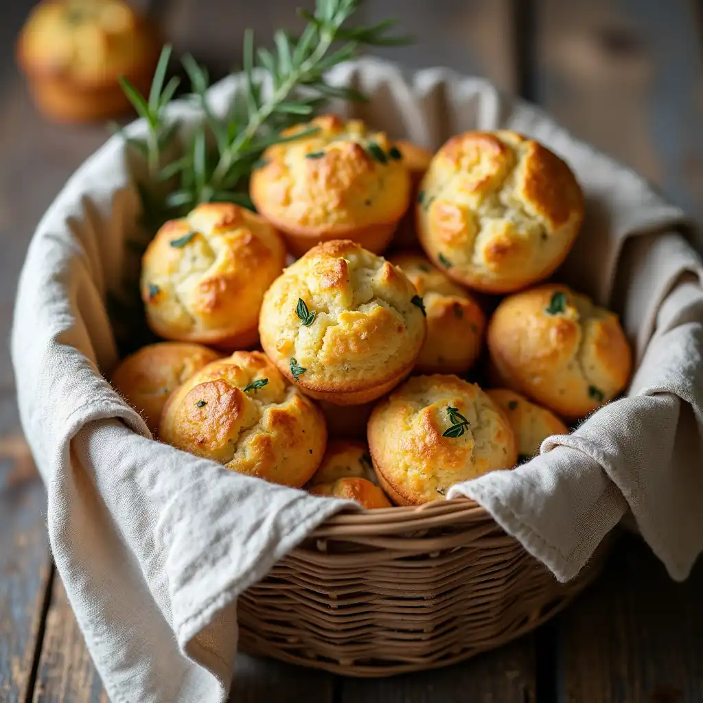 Savory muffins made with sourdough discard and cheese
