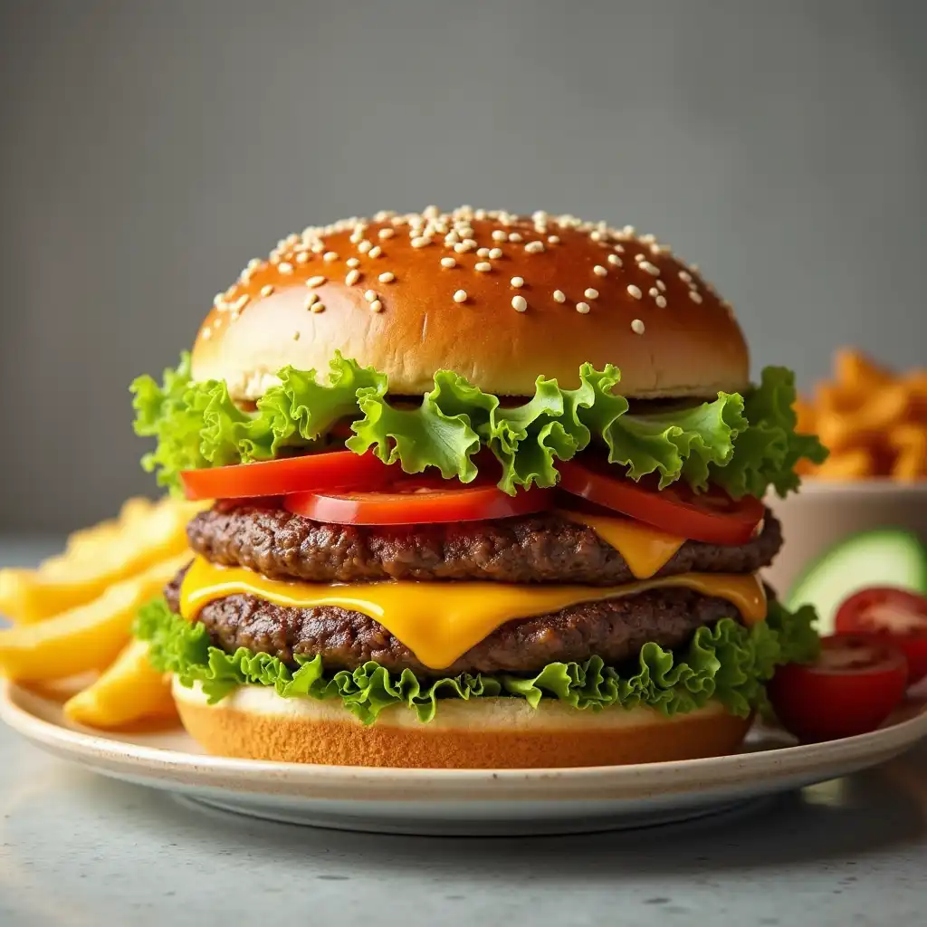 Homemade Whopper-making journey displayed in a detailed collage, from grill to assembly.