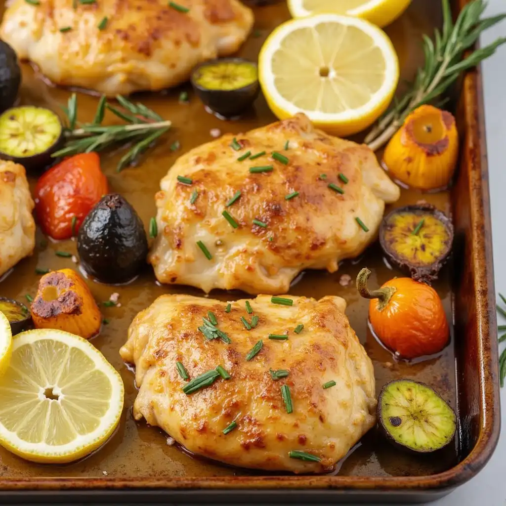Weekly meal planner with handwritten recipes and fresh vegetables on the counter